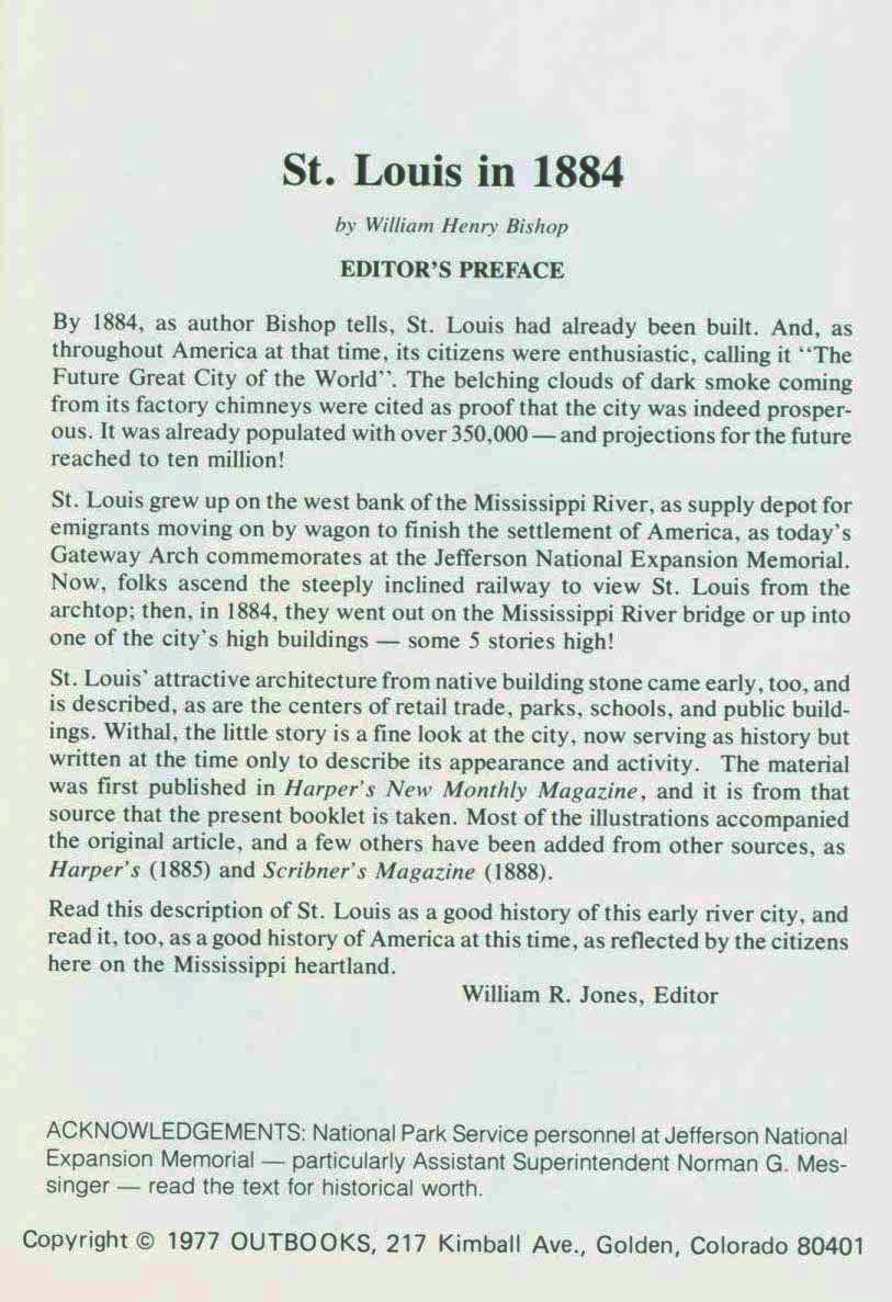 Saint Louis in 1884: "the future great city of the world." vist0024a